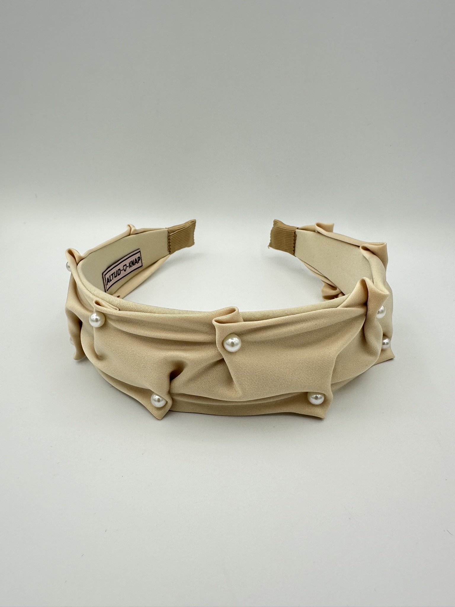 Haarband Silky Pearls White