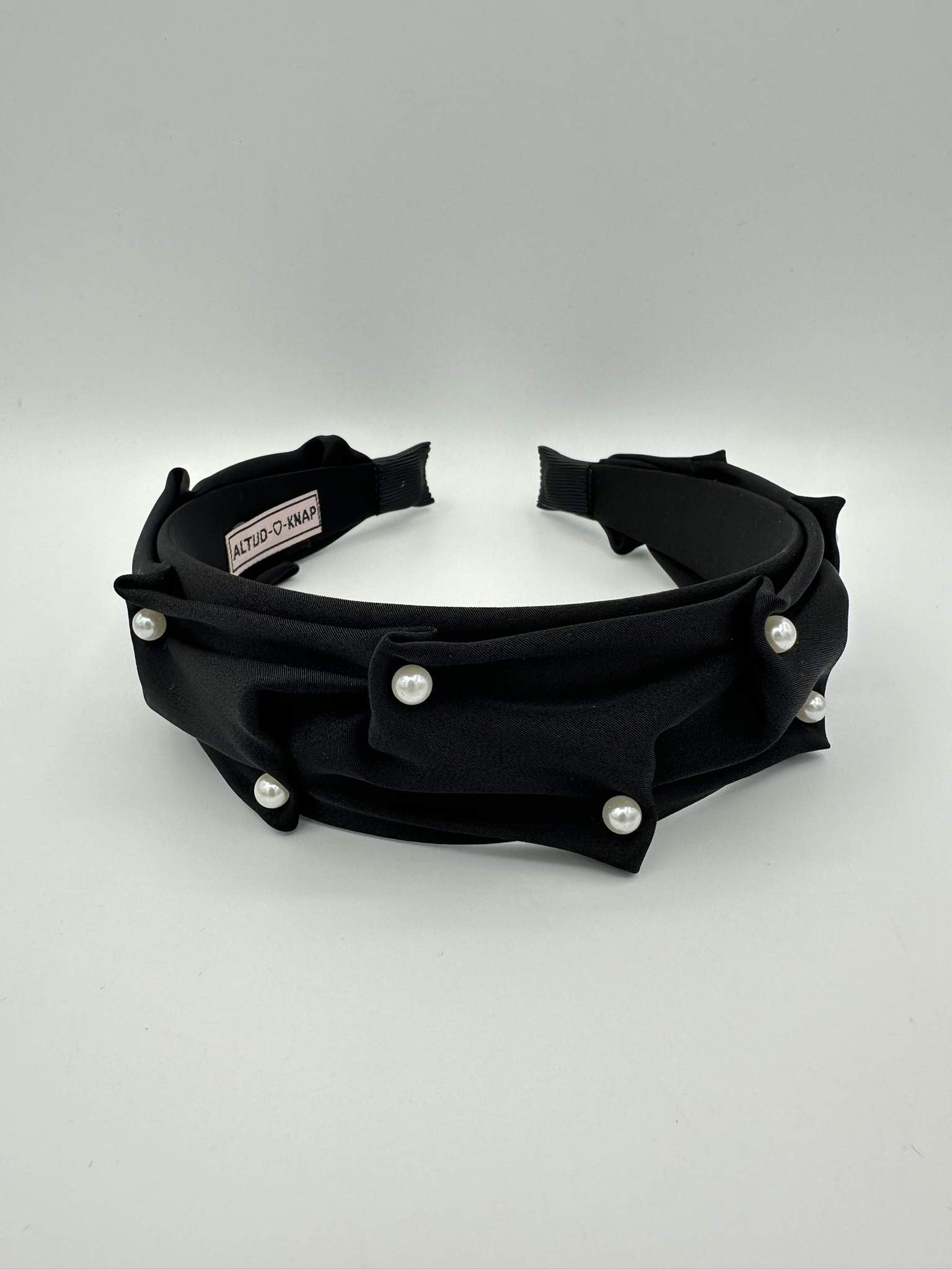 Haarband Silky Pearls Black