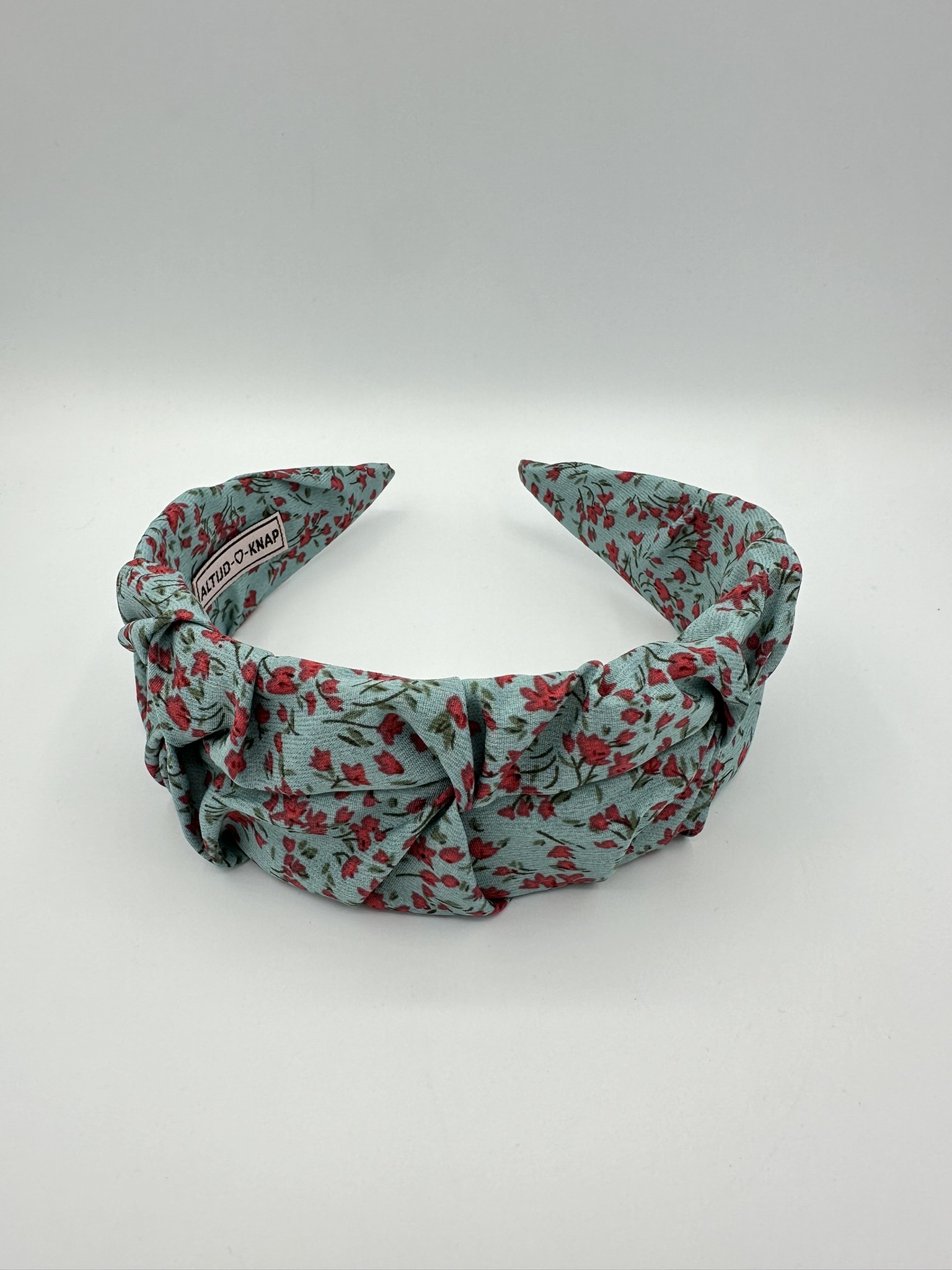 Dames Haarband Fiesta Flowers Turqoise Red Brede haarband