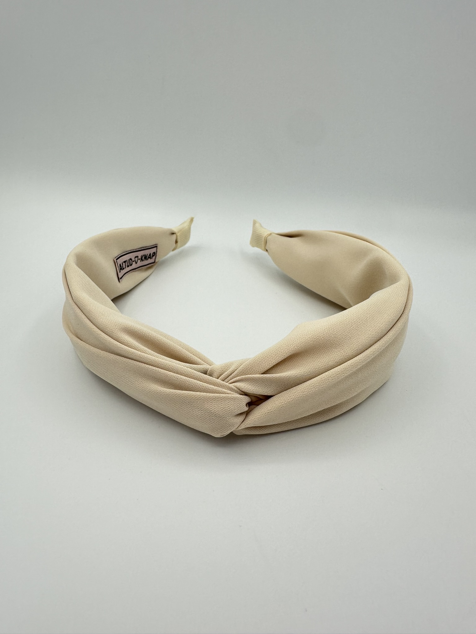 Dameshaarband Fijn Beige smal