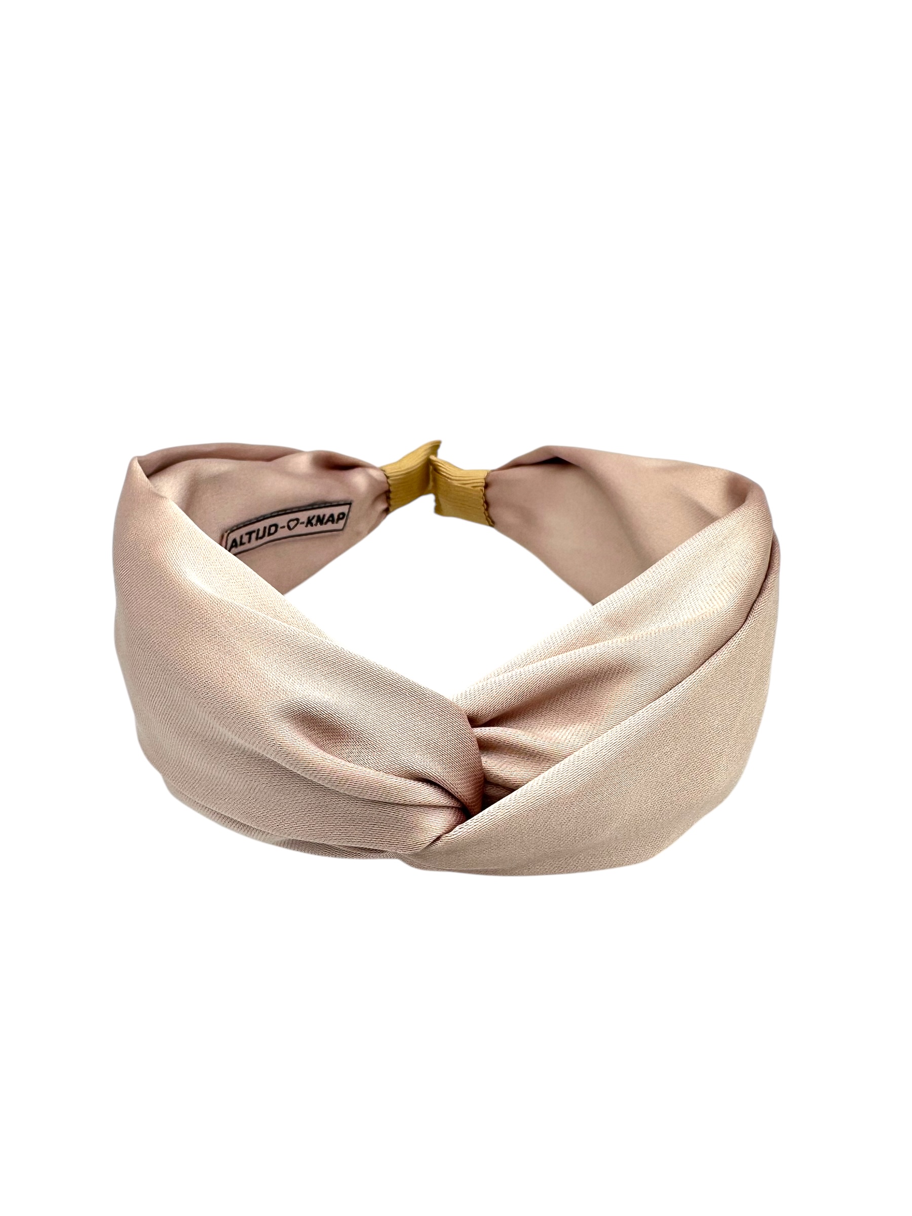 Dames Haarband Silk Pink Satijn Roze Haarband