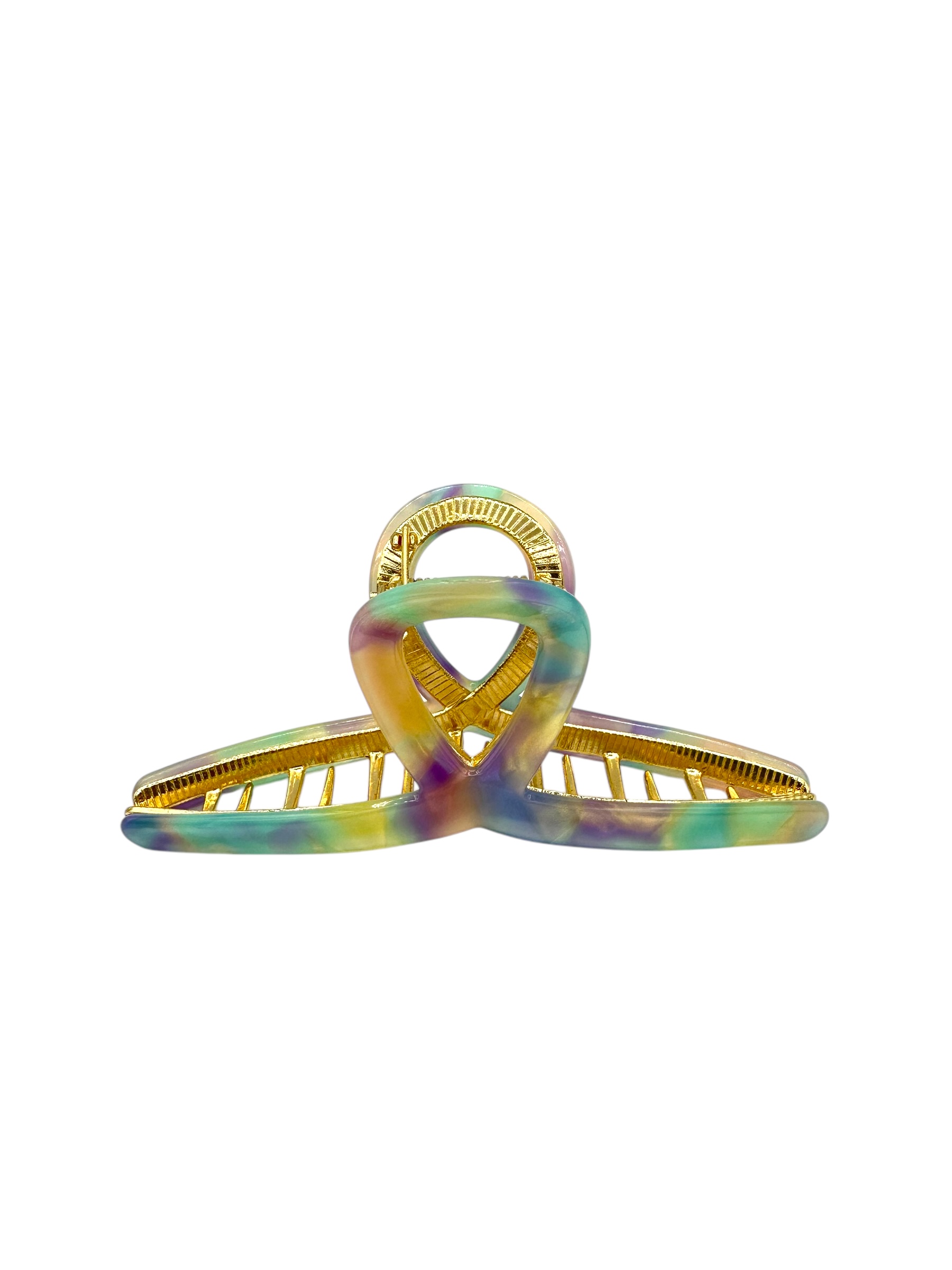 Dames Haarclip Bow Deluxe Purple Blue Stevige haarklem