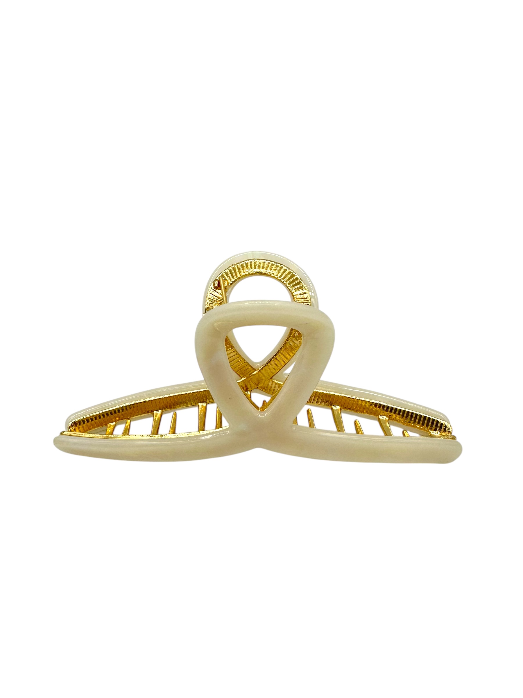 Dames Haarclip Bow Deluxe White Stevige haarklem