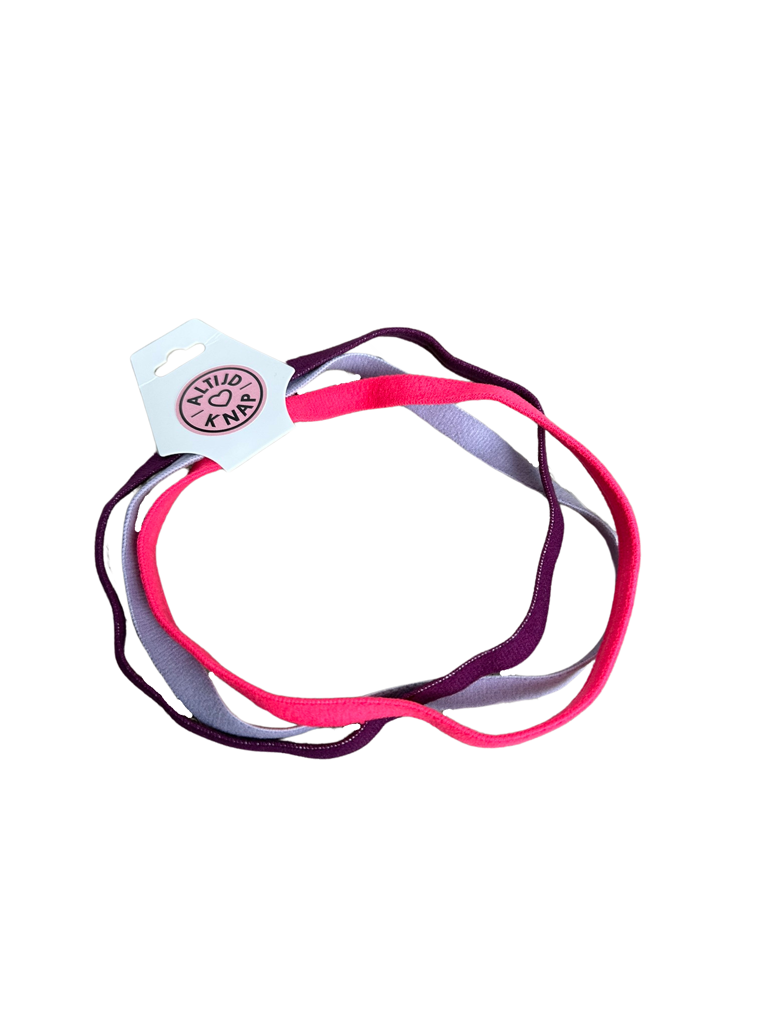 Sport Haarband Elastiek Paars Roze voor Meisjes Dames