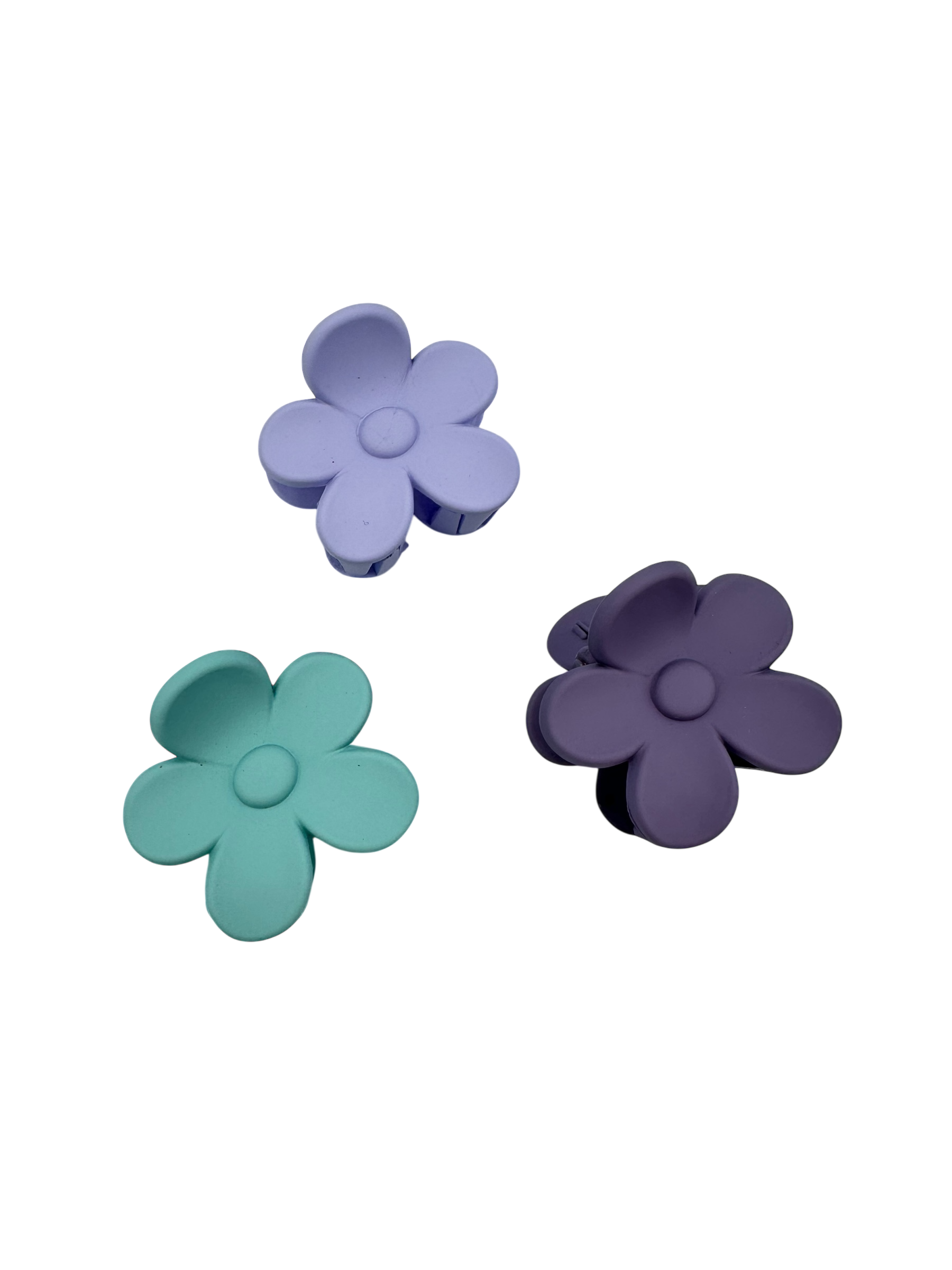 Haarclipjes Dames Kind Bloem Paars Blauw