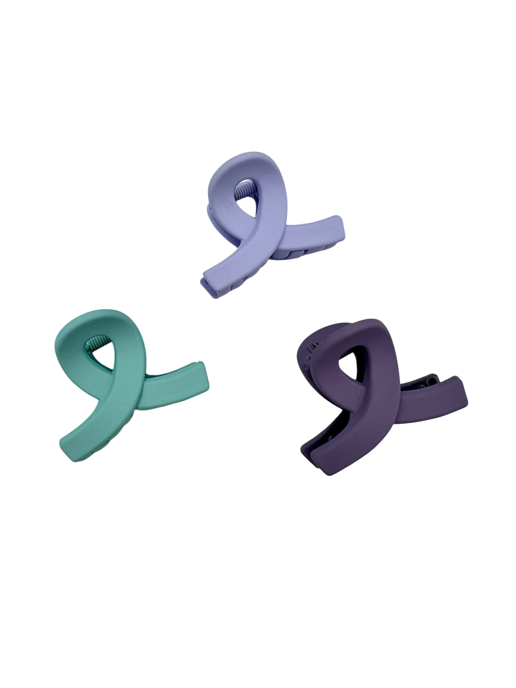 Haarclipjes Dames Kind Strik Paars Blauw