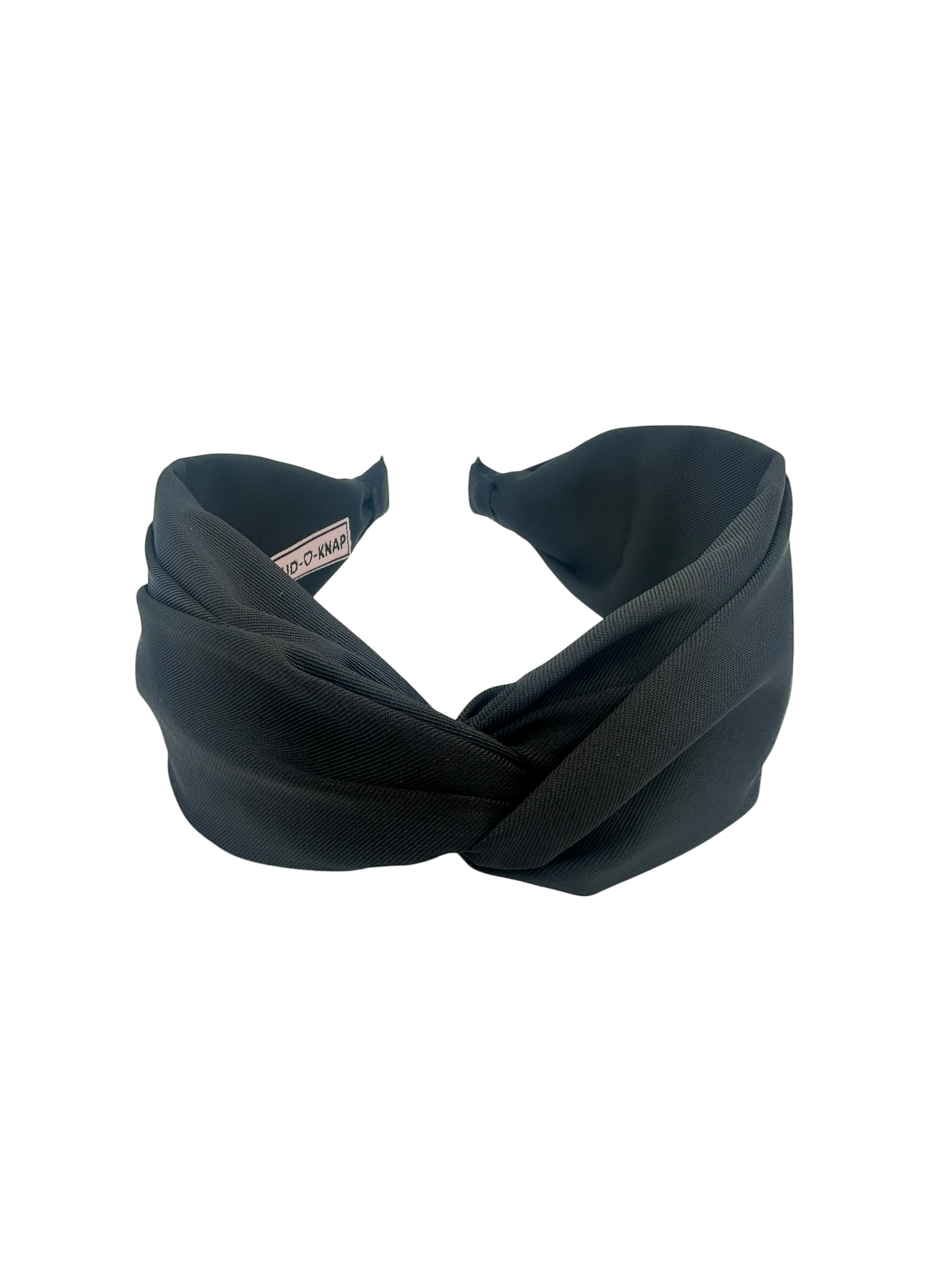 Dames Haarband Soft Touch Black brede zwarte haarband voorkant