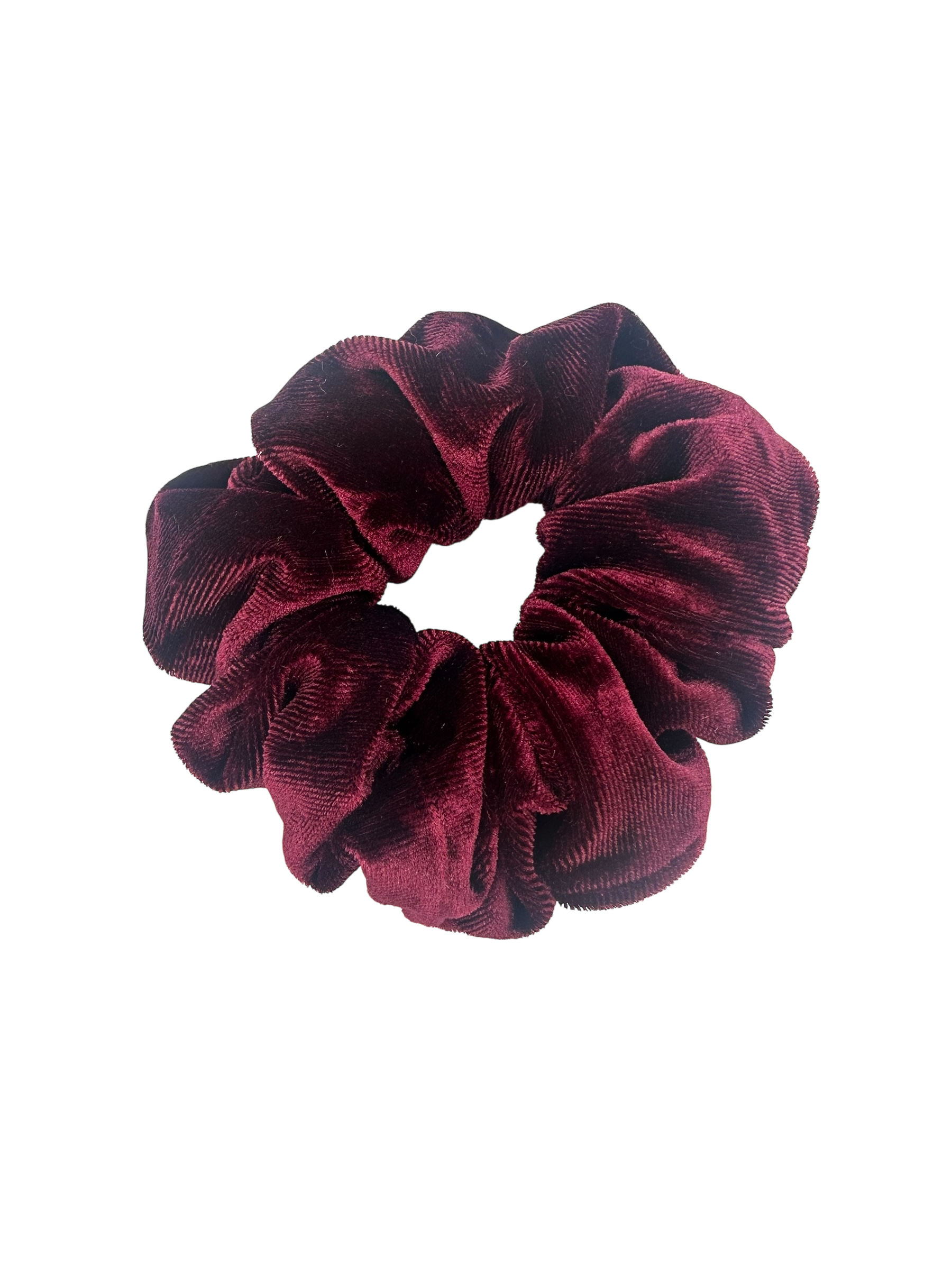 Dames Scrunchie Velvet Aubergine