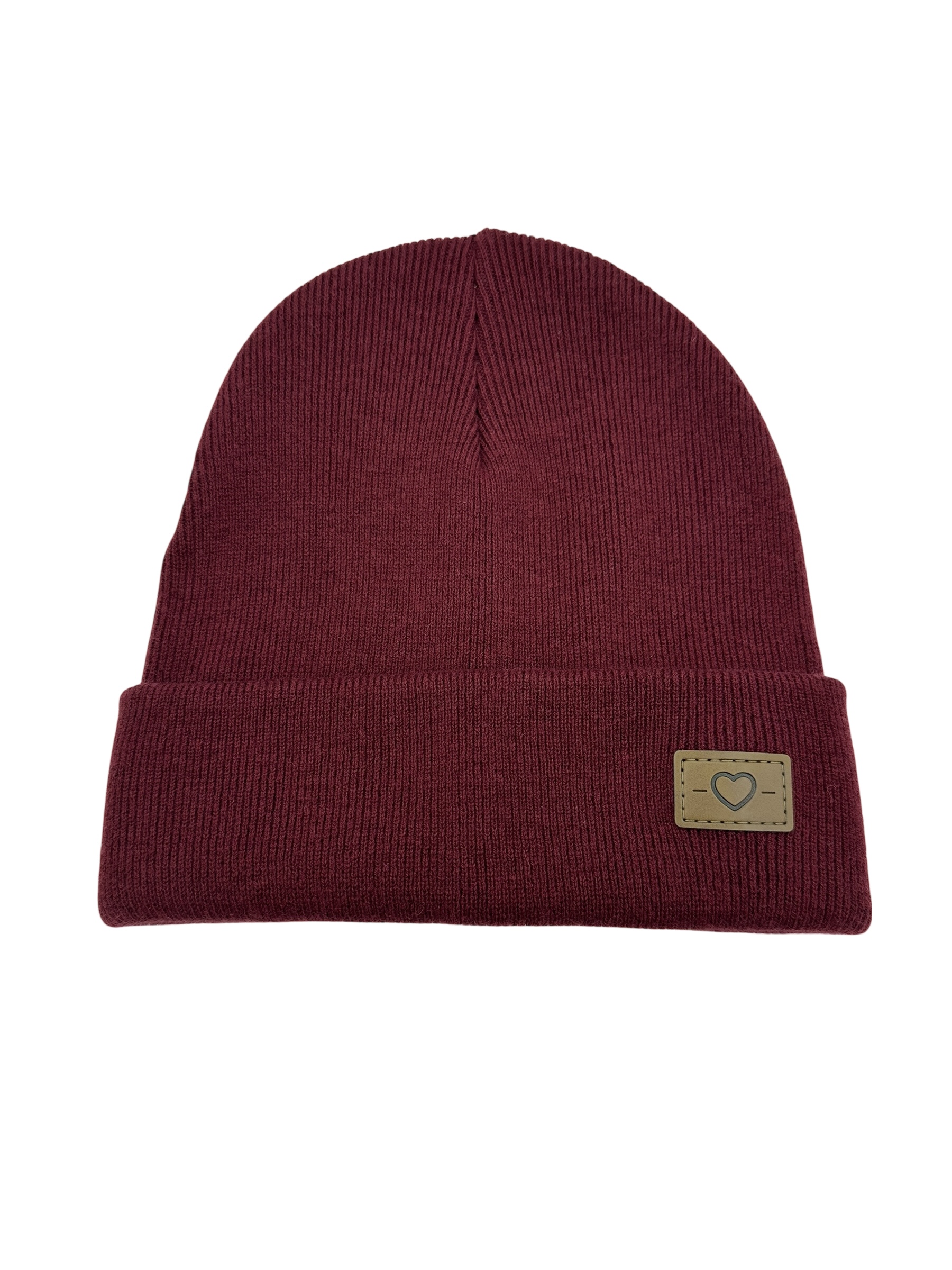 Dames Beanie Muts Merino wol Muts Bordeaux Rood