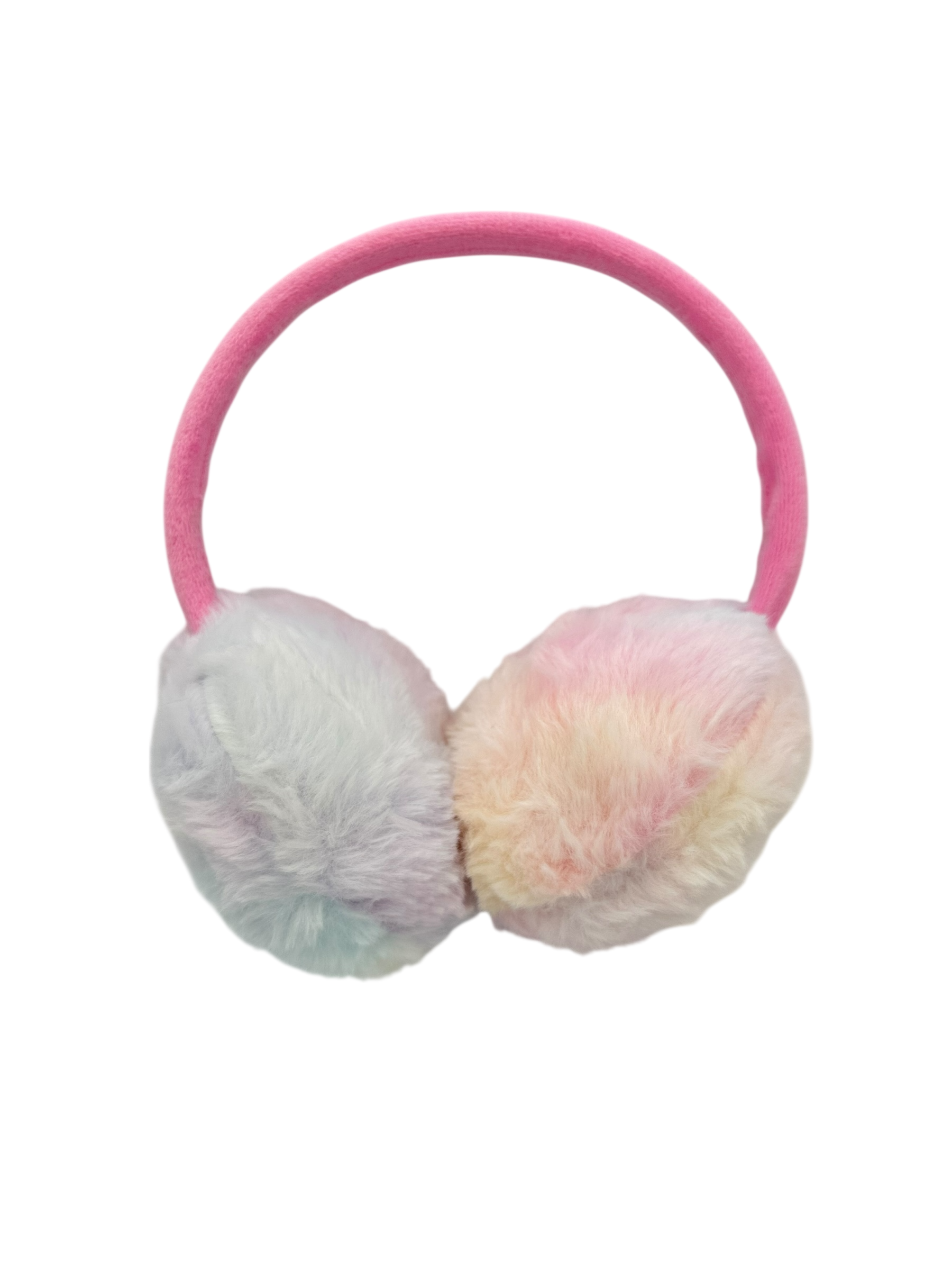 Meisjes Oorwarmers Rainbow Fluffy oorwarmers regenboog