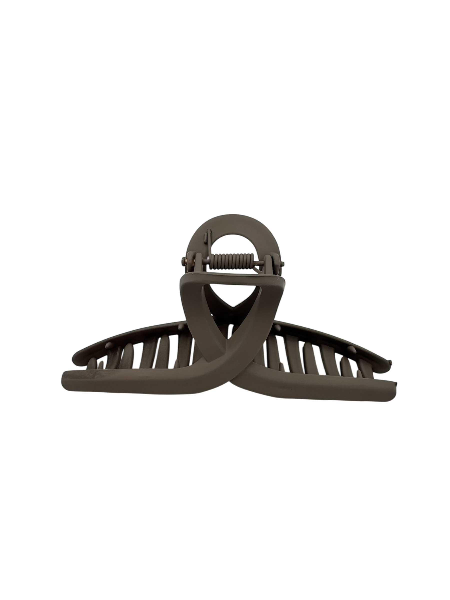 Dames Haarclip Bow Warm Grijs